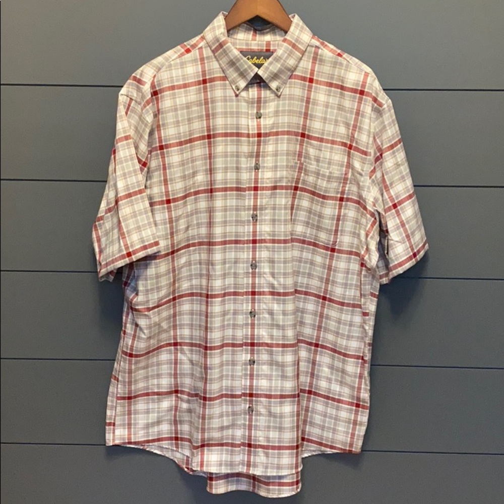 Cabela’s men’s short sleeve button down XLT